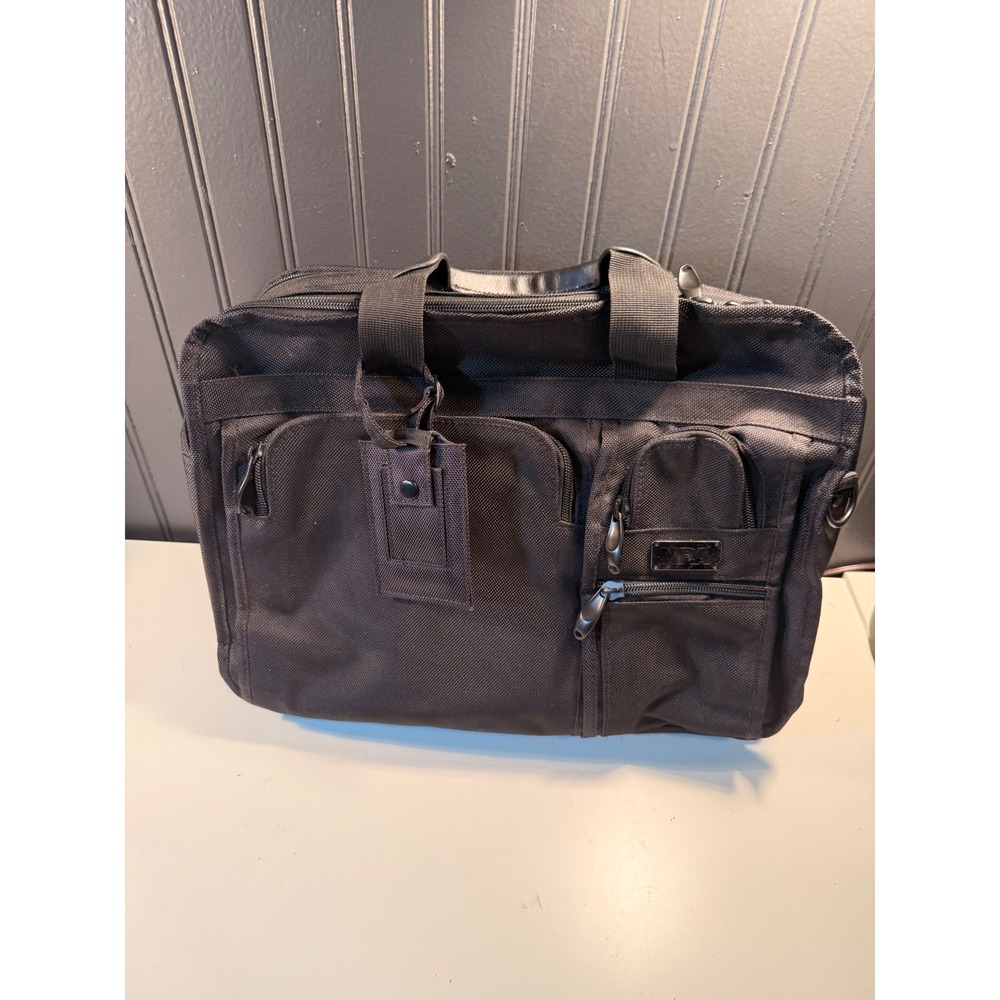 NRA Black Ballistic Nylon Tactical Briefcase Messenger Bag with Shoulder Strap